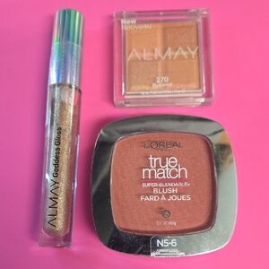 L'Oreal True Match Blush and Almay Goddess Gloss Set